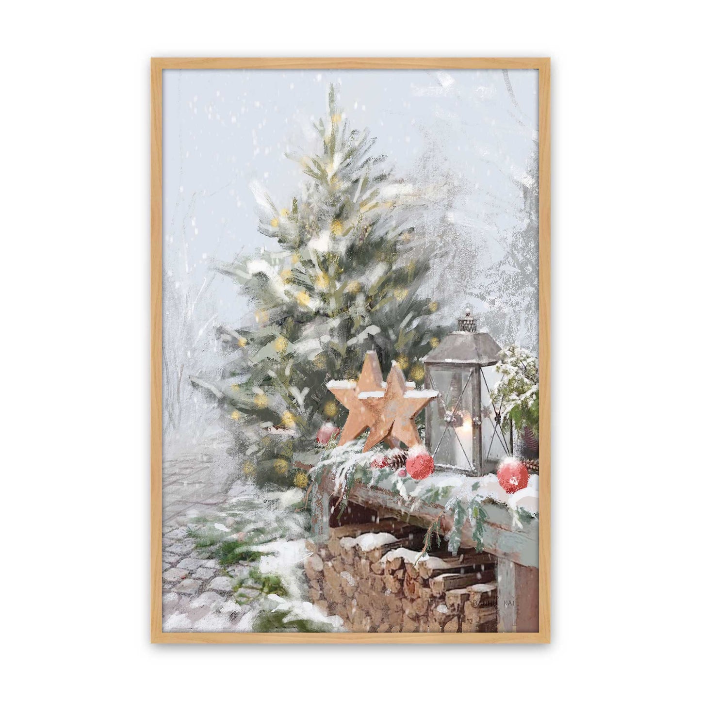 [Color:American Maple], Picture of art in a American Maple frame