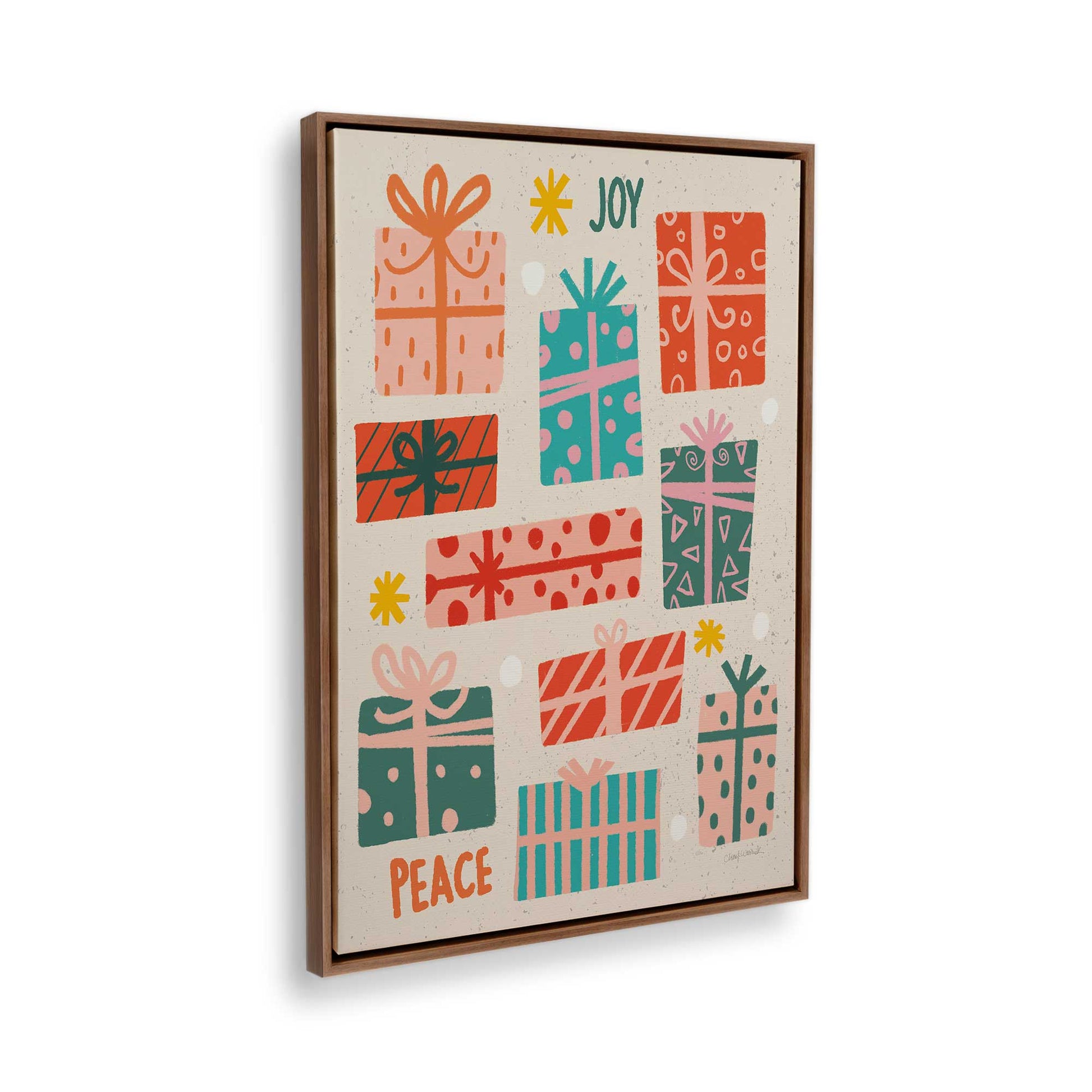 [Color:Walnut], Picture of the corner of the art