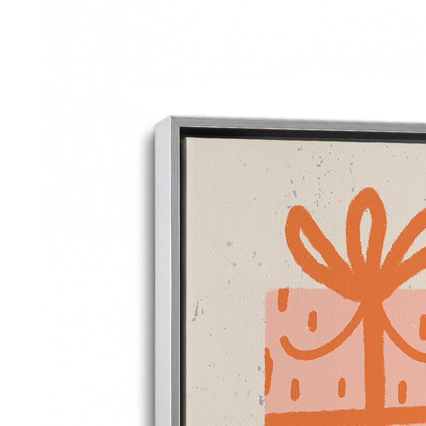 [Color:Polished Chrome], Picture of art in a Polished Chrome frame at an angle