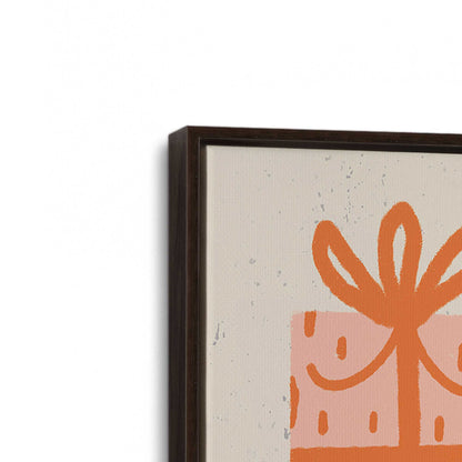 [Color:Espresso], Picture of art in a Espresso frame at an angle