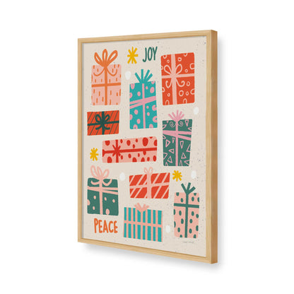 [Color:American Maple], Picture of art in a American Maple frame of the corner