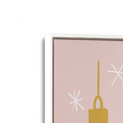 [Color:Opaque White], Picture of art in a White frame at an angle