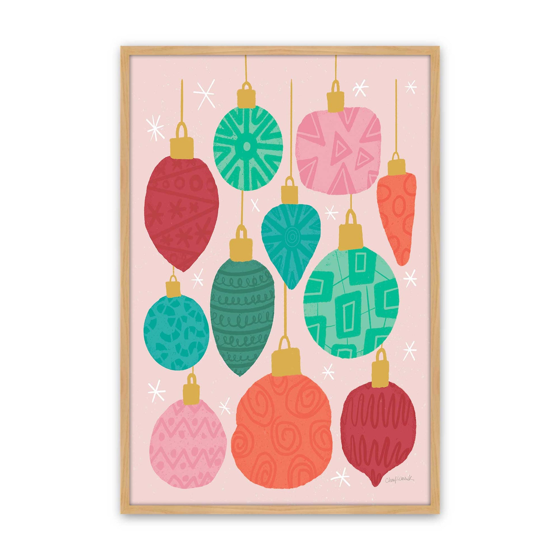 [Color:American Maple], Picture of art in a American Maple frame