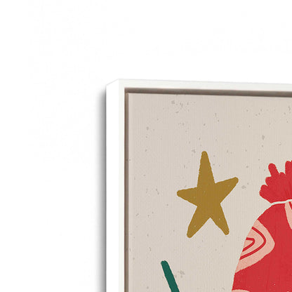 [Color:Opaque White], Picture of art in a White frame at an angle