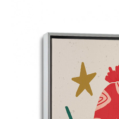 [Color:Polished Chrome], Picture of art in a Polished Chrome frame at an angle