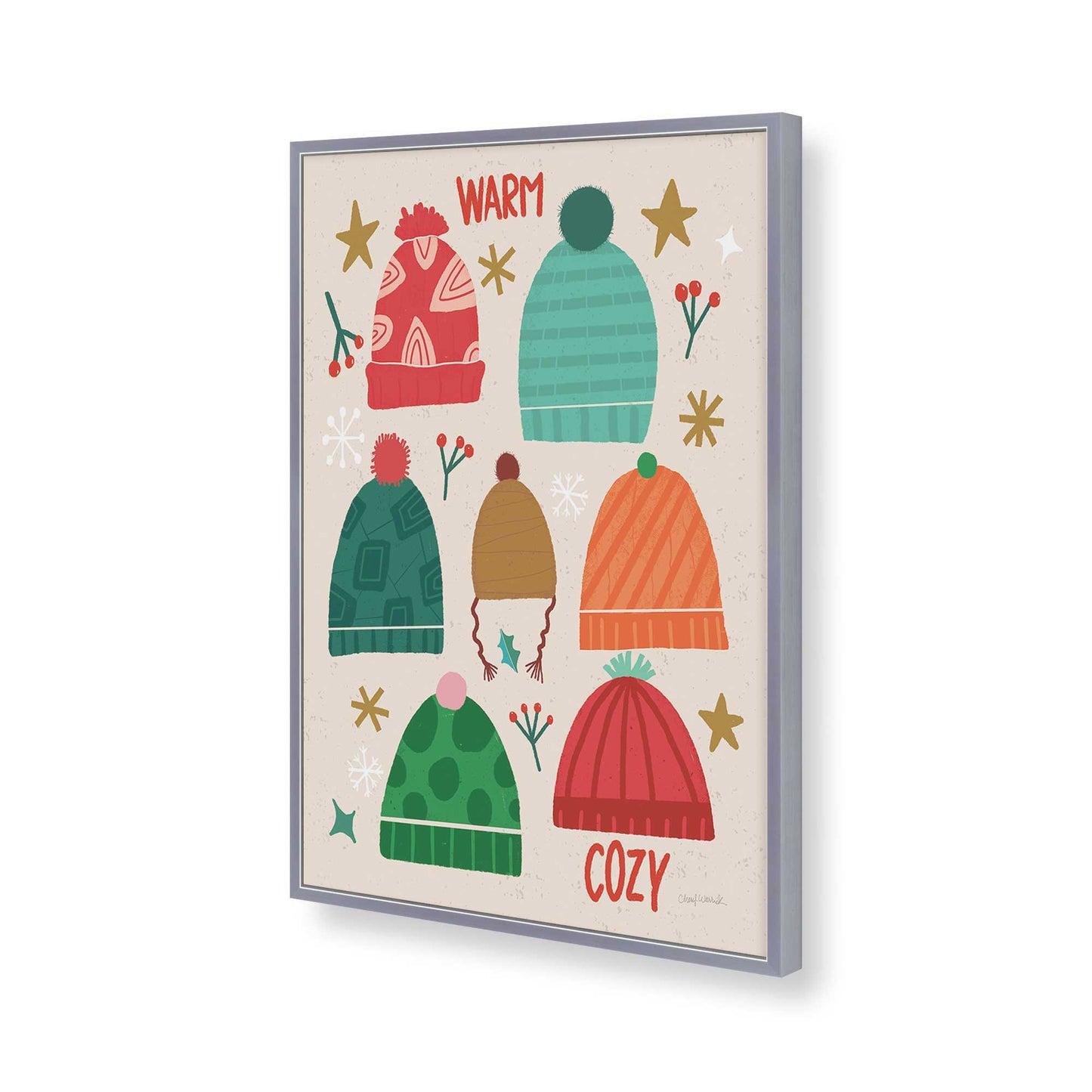 [Color:Polished Chrome], Picture of art in a Polished Chrome frame of the corner