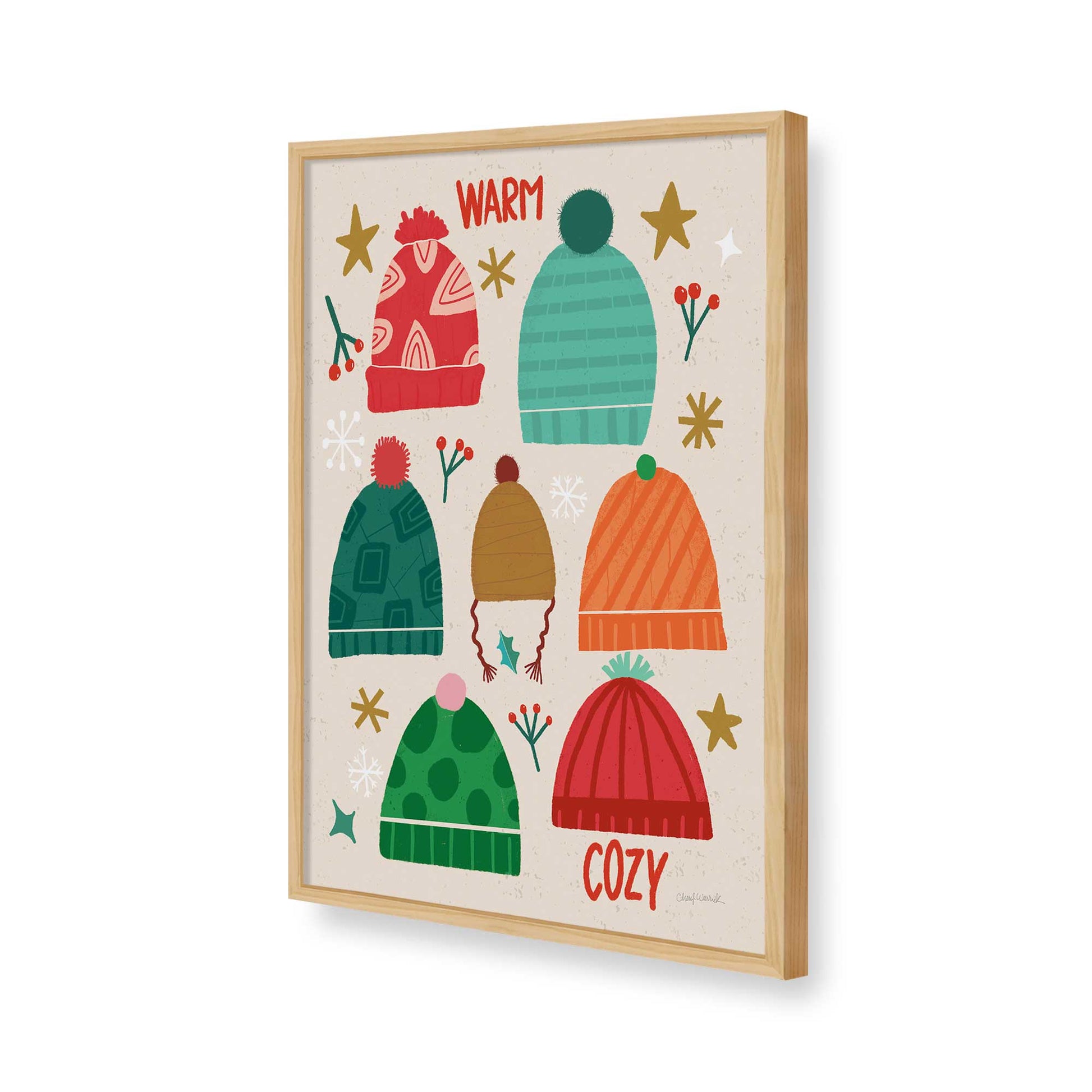 [Color:American Maple], Picture of art in a American Maple frame of the corner