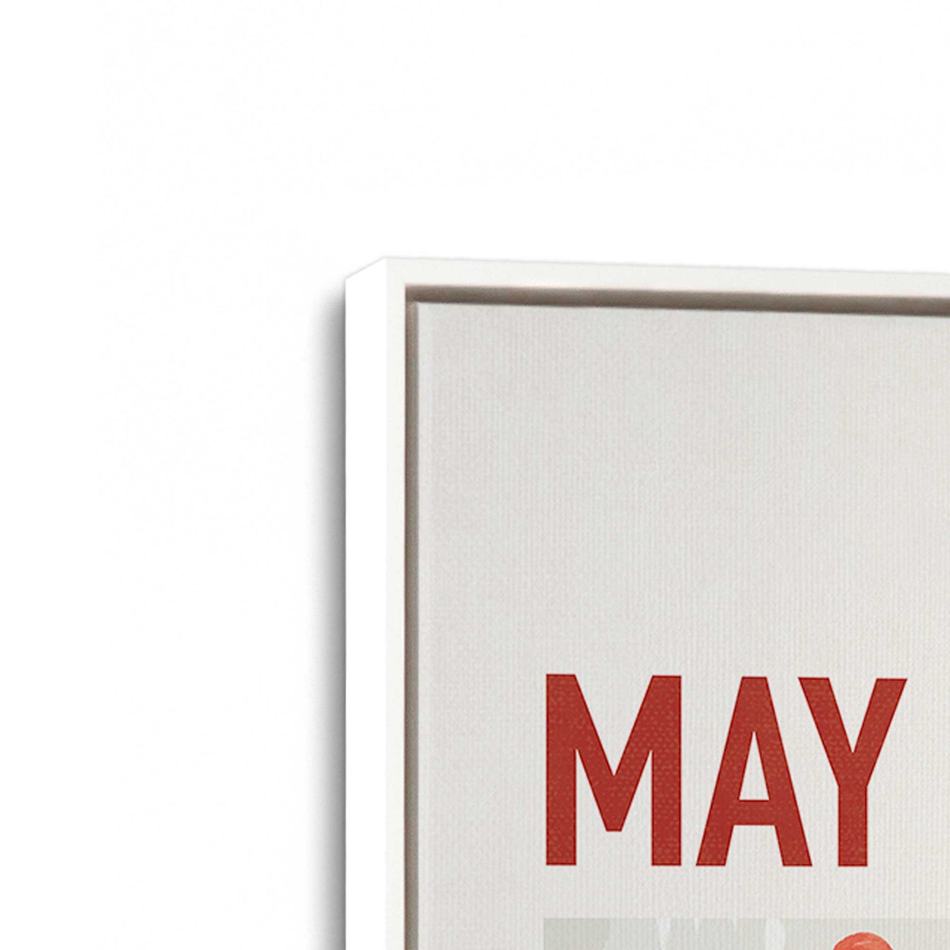 [Color:Opaque White], Picture of art in a White frame at an angle