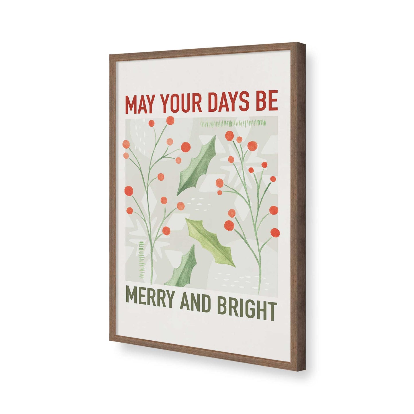 [Color:Walnut], Picture of art in a Walnut frame of the corner