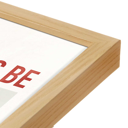 [Color:American Maple], Picture of art in a American Maple frame at an angle