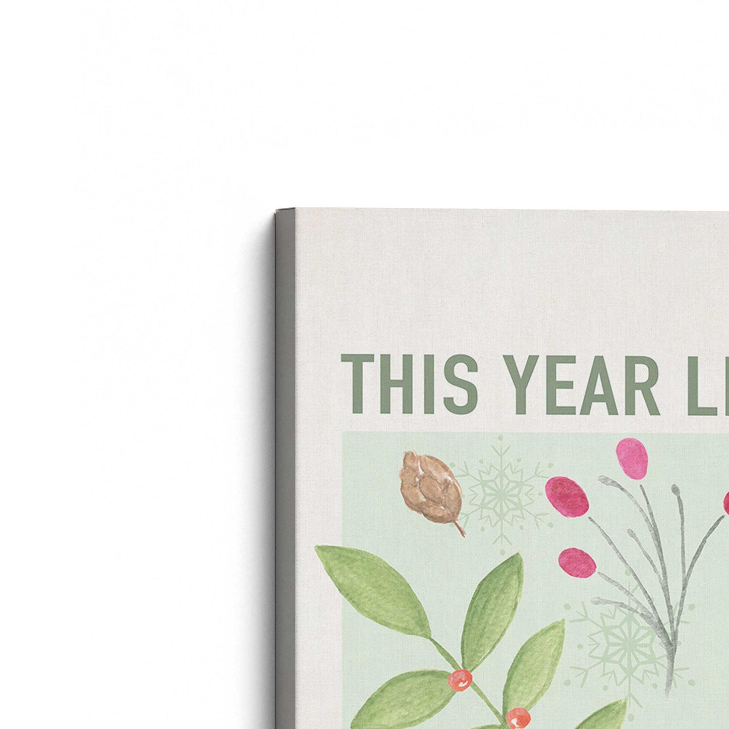 [Color:Stretched Canvas], Picture of the corner of the art