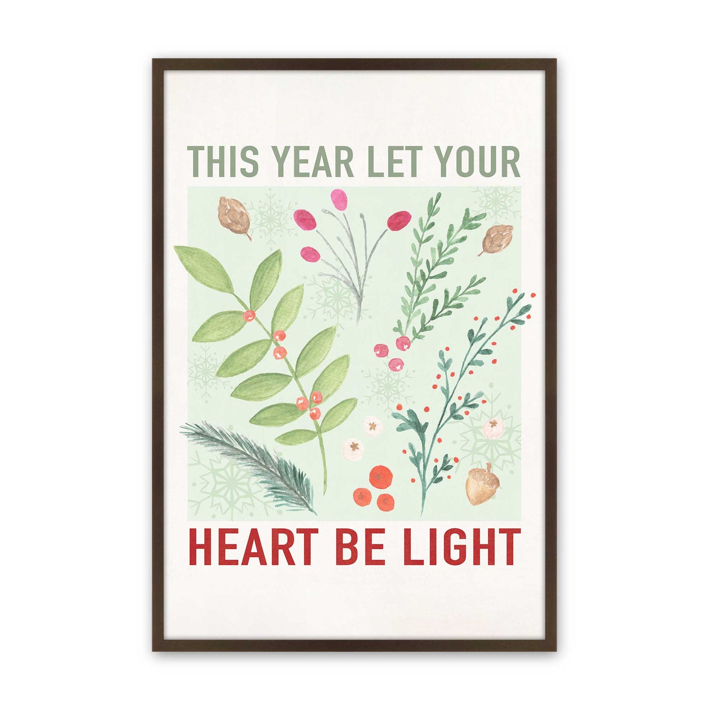 [Color:Brown], Picture of art in a Brown frame