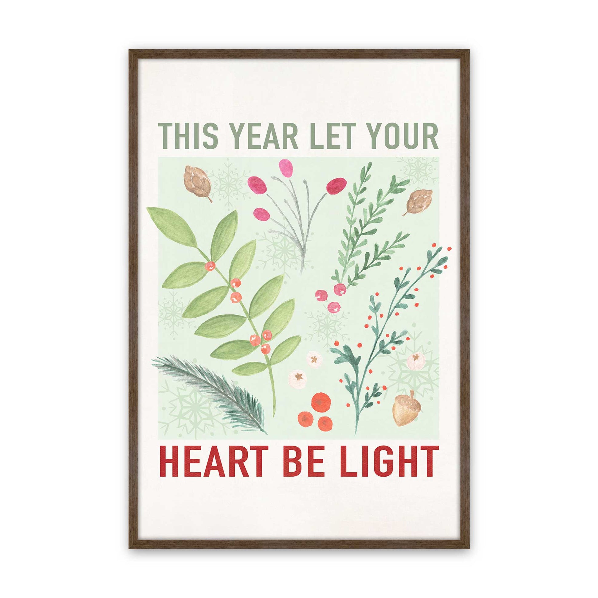 [Color:Walnut], Picture of art in a Walnut frame