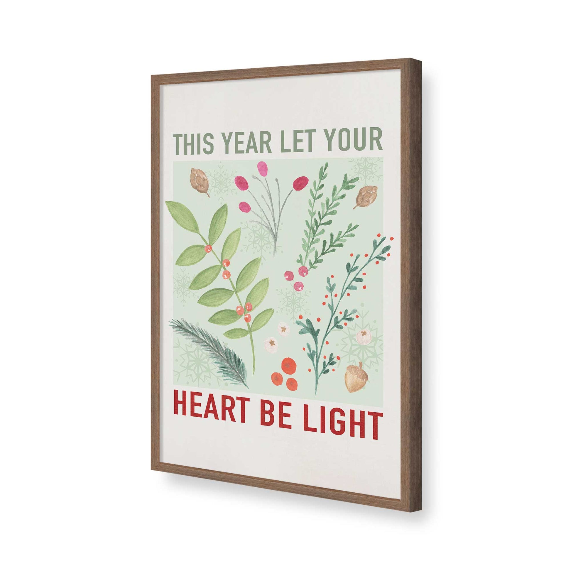 [Color:Walnut], Picture of art in a Walnut frame of the corner