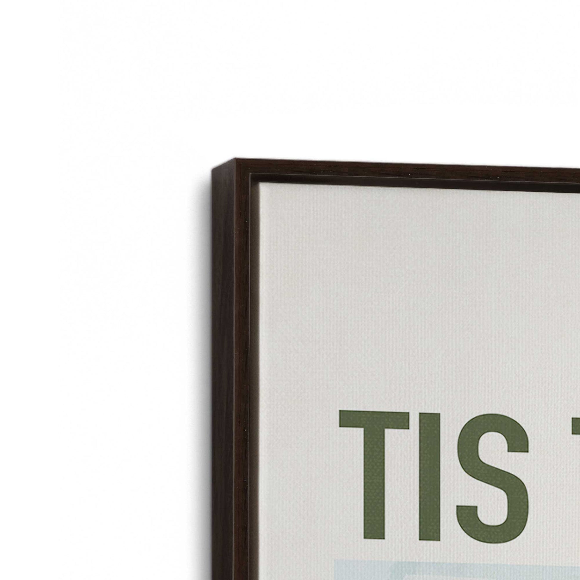 [Color:Espresso], Picture of art in a Espresso frame at an angle