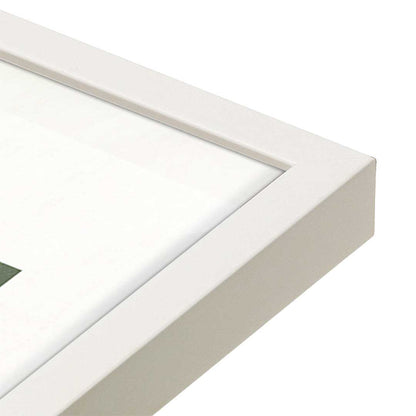 [Color:Opaque White], Picture of art in a Opaque White frame at an angle