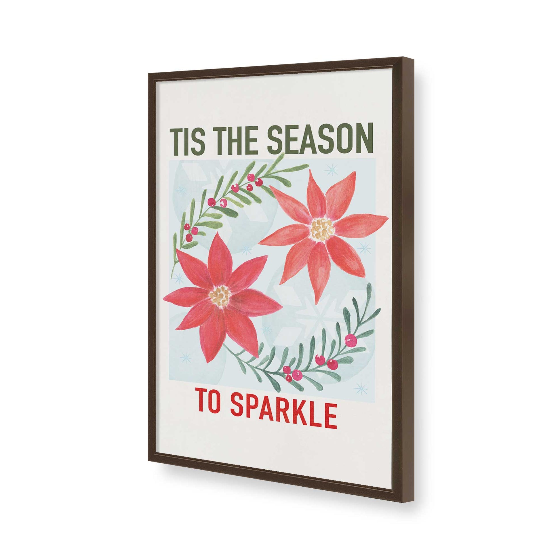 [Color:Brown], Picture of art in a Brown frame of the corner