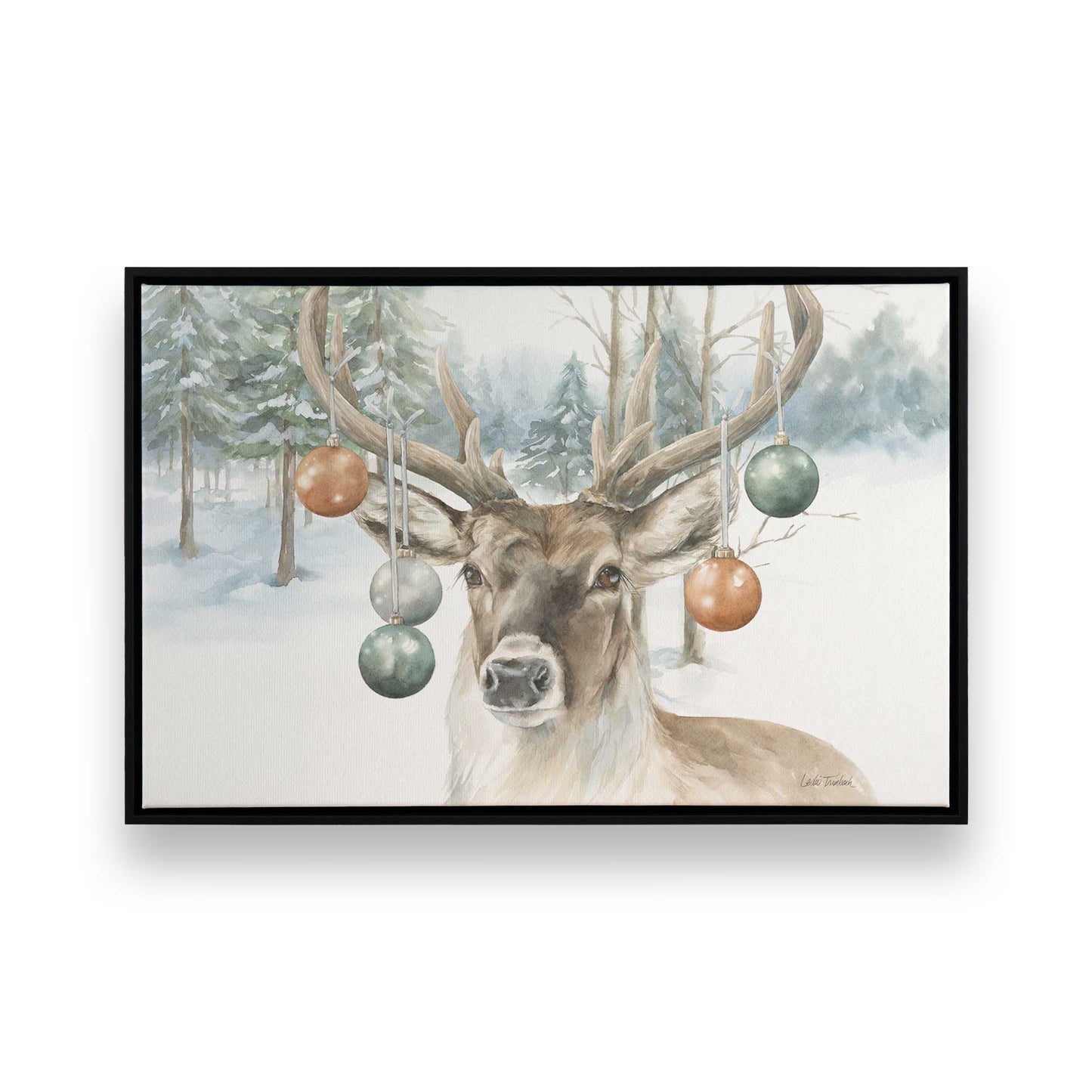 [Color:Satin Black], Picture of art in a Satin Black frame