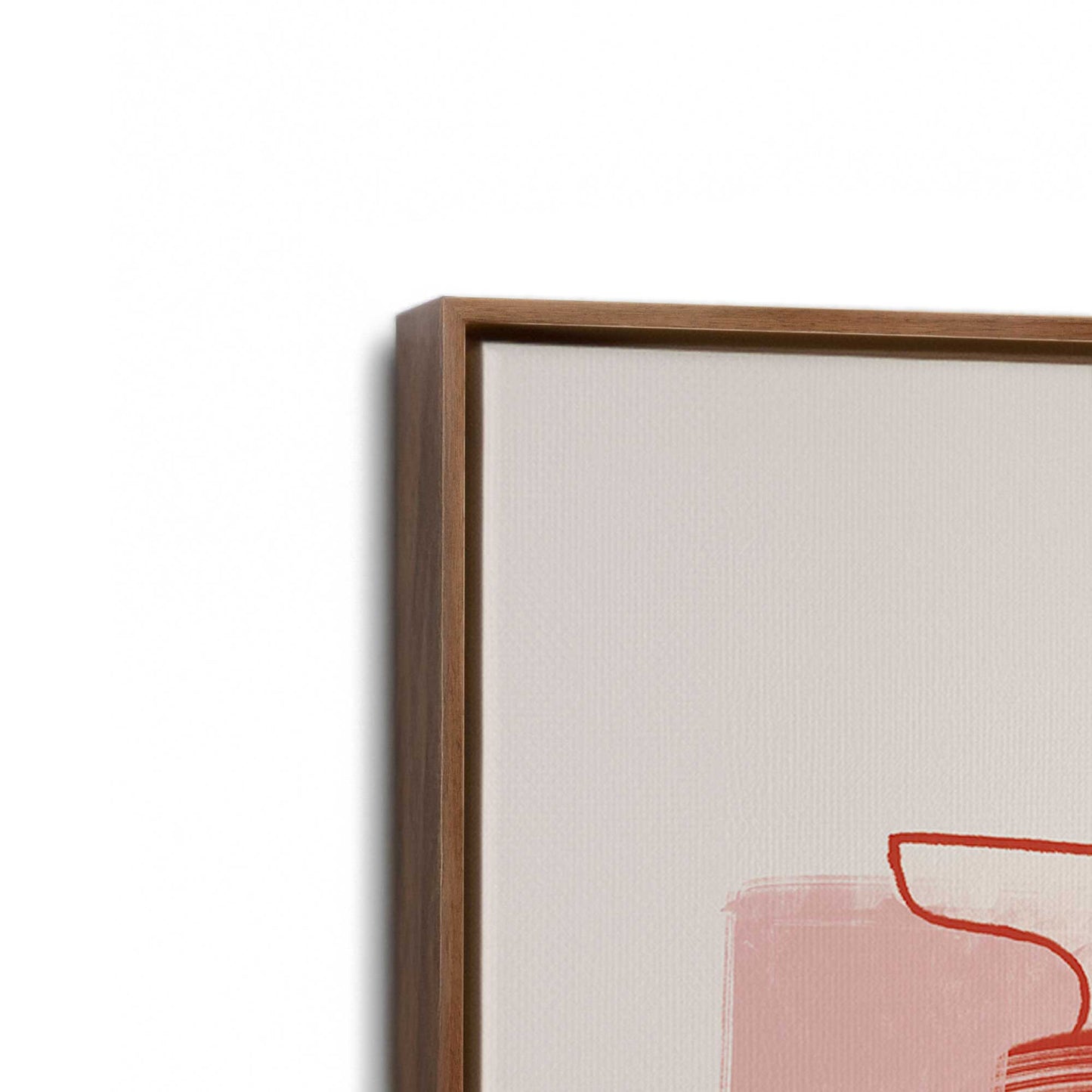 [Color:Walnut], Picture of art in a Walnut frame at an angle