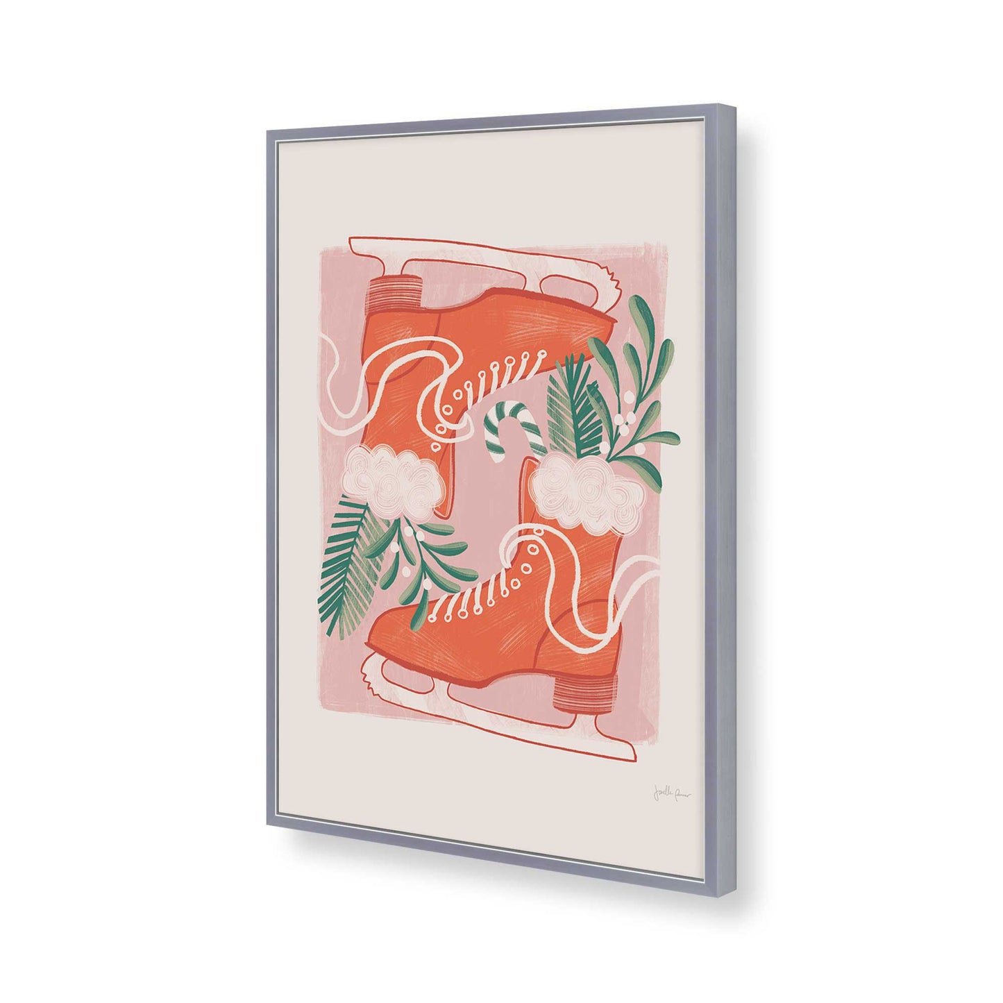 [Color:Polished Chrome], Picture of art in a Polished Chrome frame of the corner