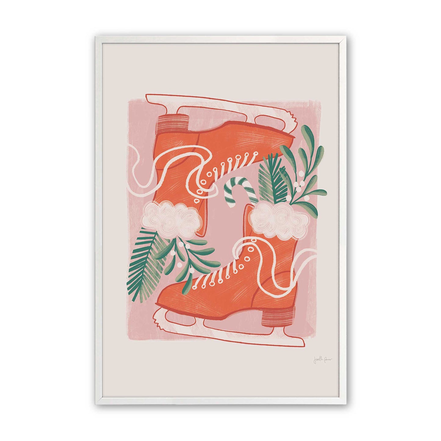 [Color:Opaque White], Picture of art in a Opaque White frame