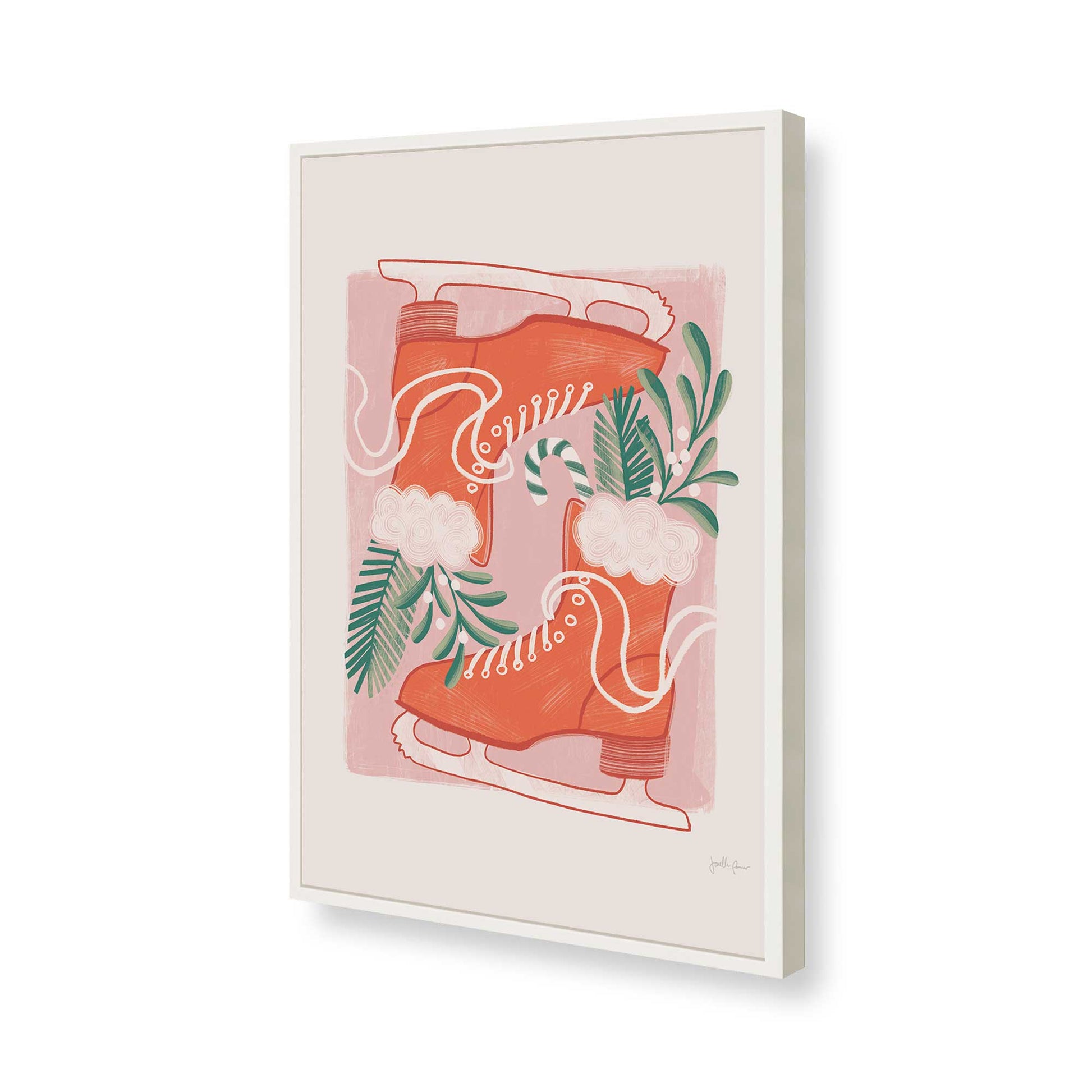 [Color:Opaque White], Picture of art in a Opaque White frame of the corner