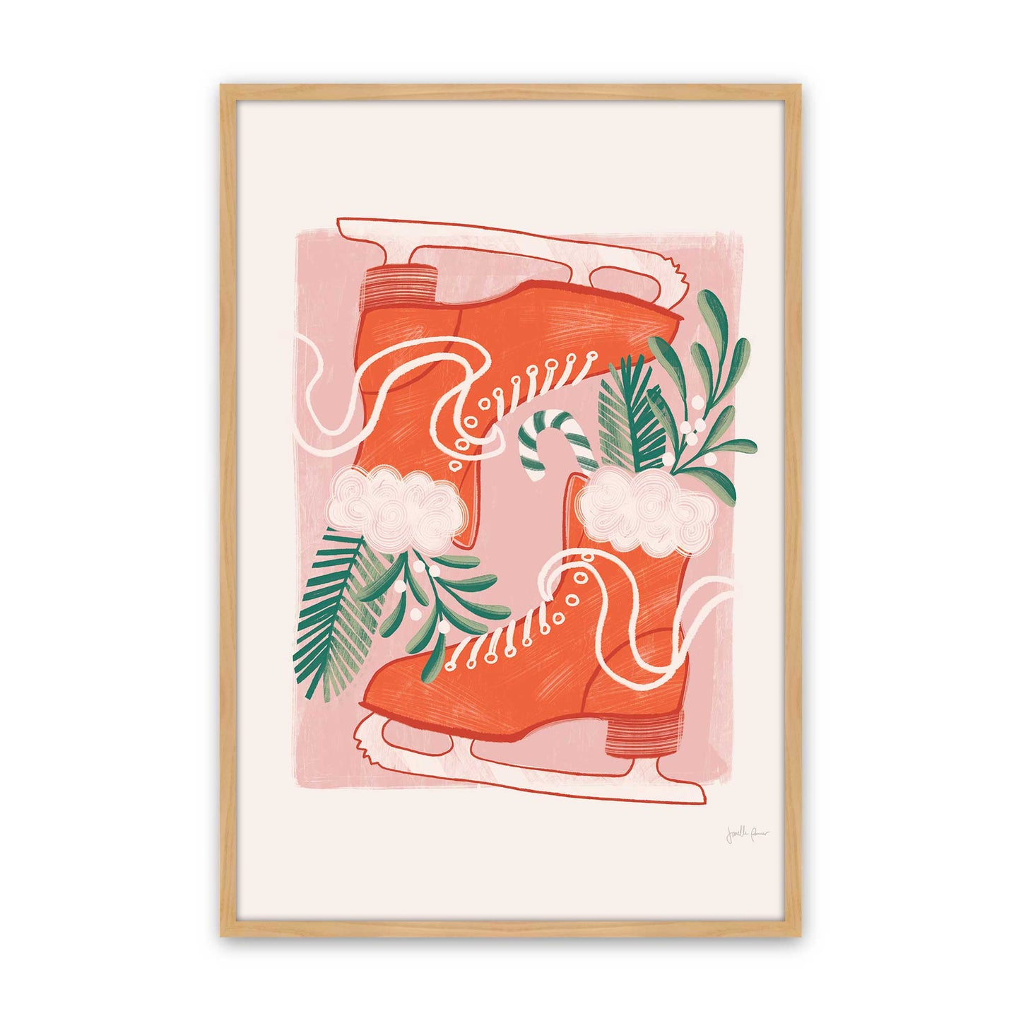 [Color:American Maple], Picture of art in a American Maple frame