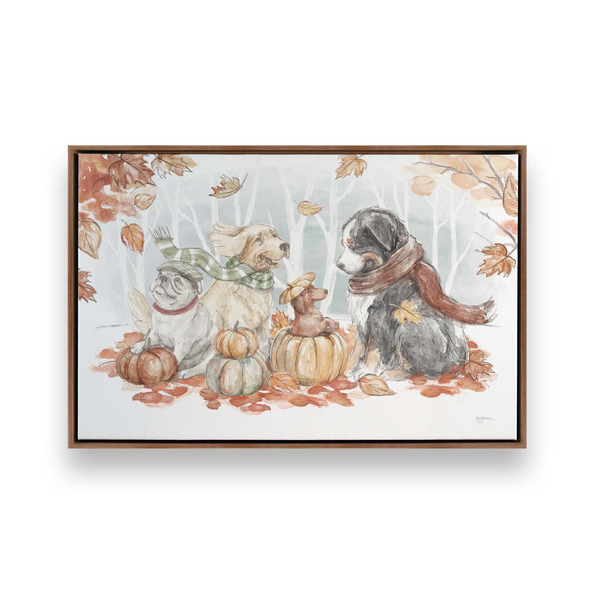 [Color:Walnut], Picture of art in a Walnut frame