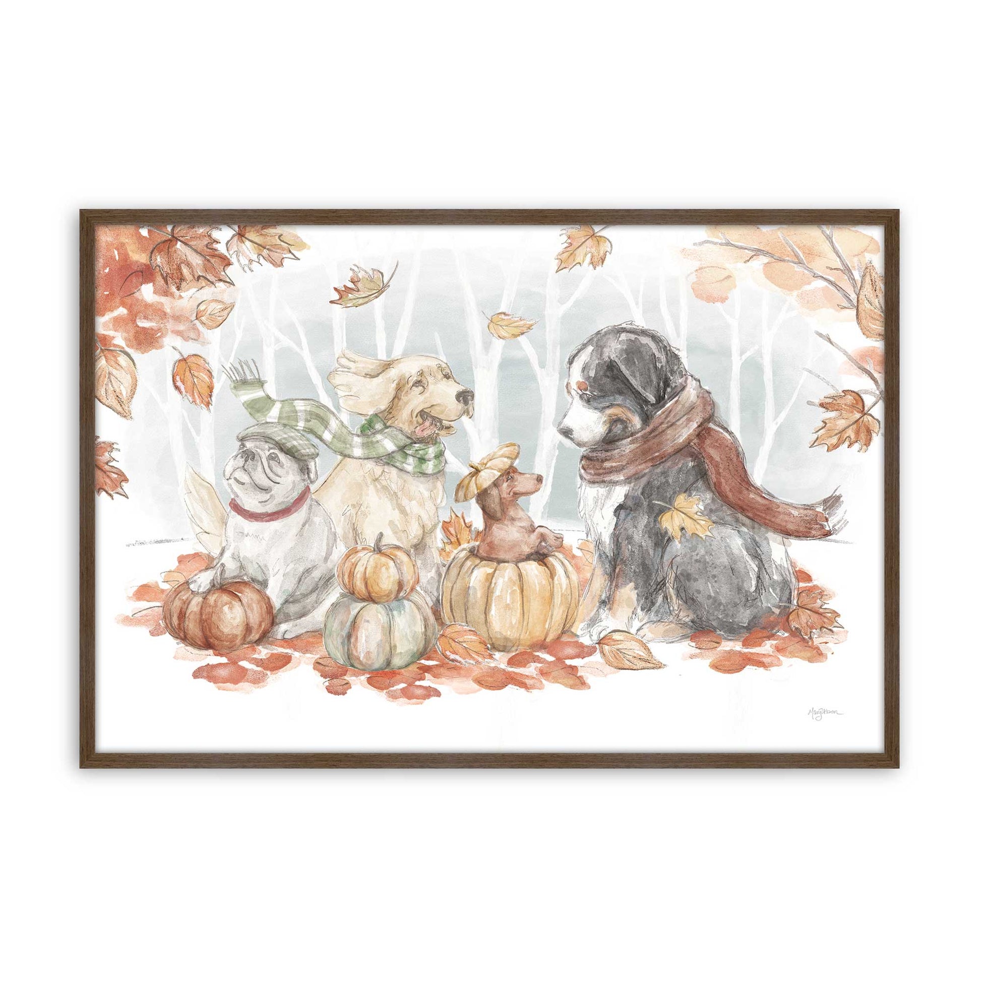 [Color:Walnut], Picture of art in a Walnut frame