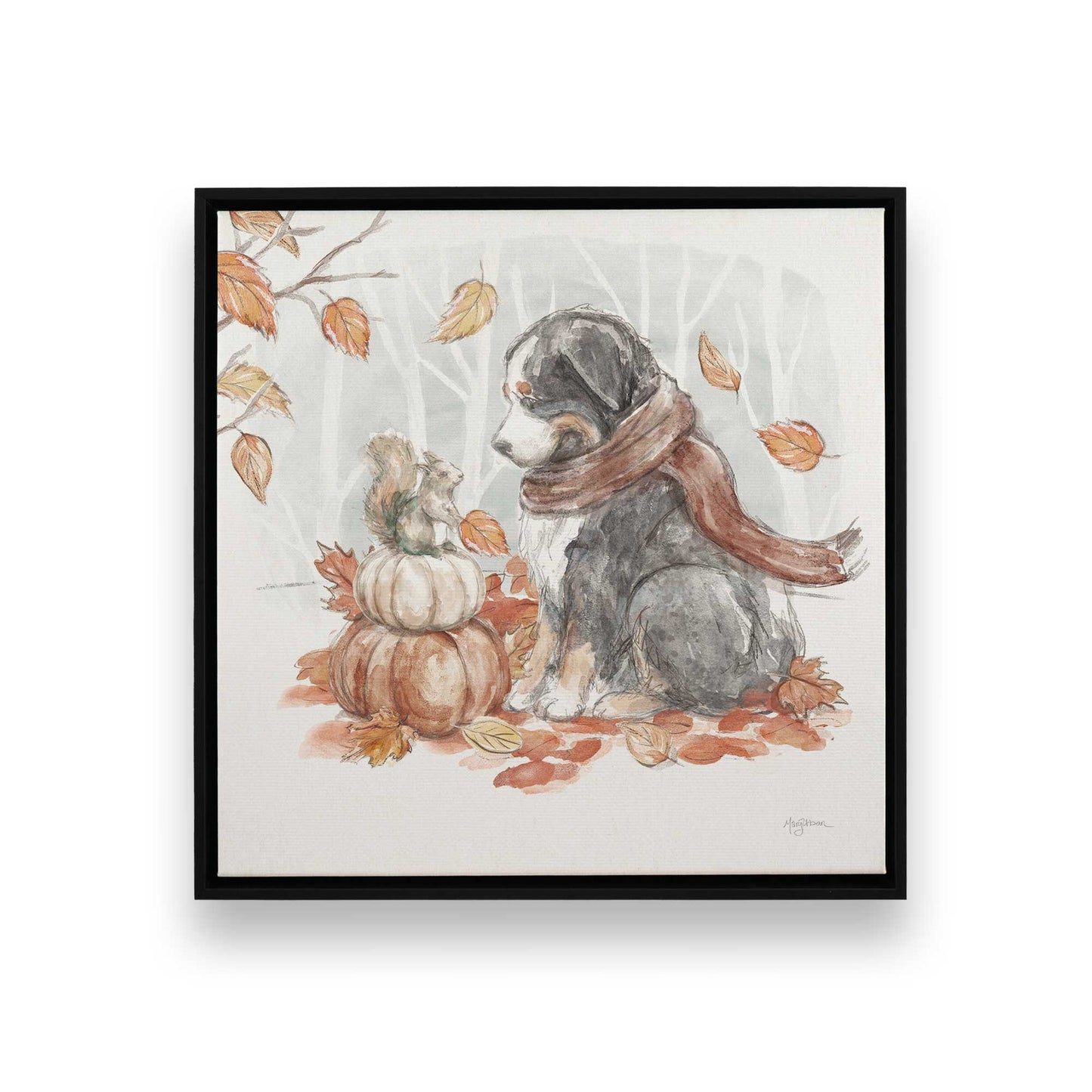 [Color:Satin Black], Picture of art in a Satin Black frame