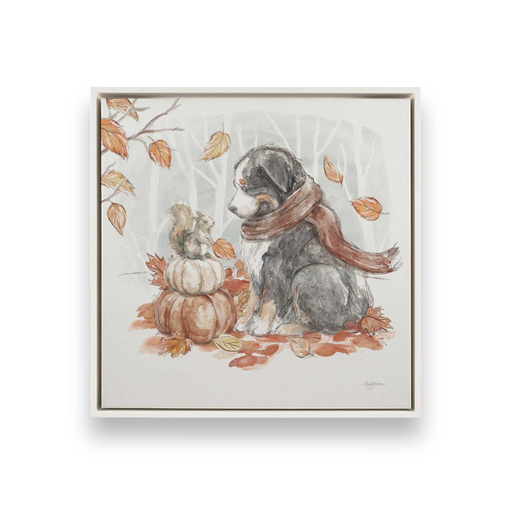 [Color:Opaque White], Picture of art in a White frame