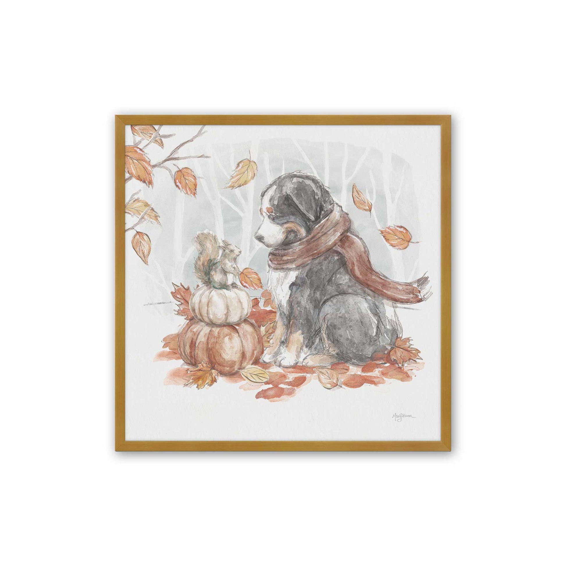 [Color:Polished Gold], Picture of art in a Polished Gold frame