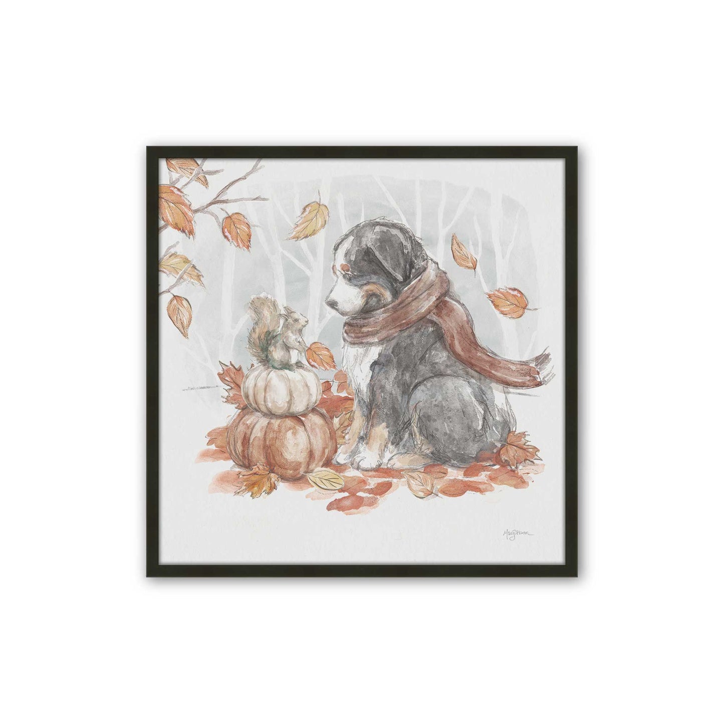 [Color:Satin Black], Picture of art in a Satin Black frame