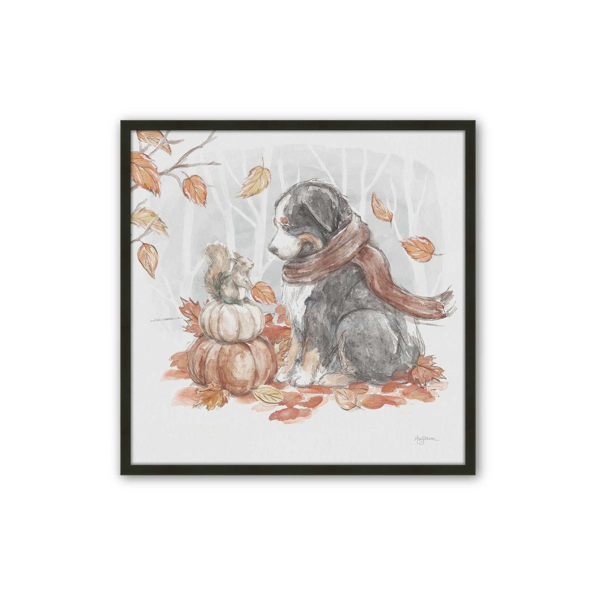 [Color:Satin Black], Picture of art in a Satin Black frame