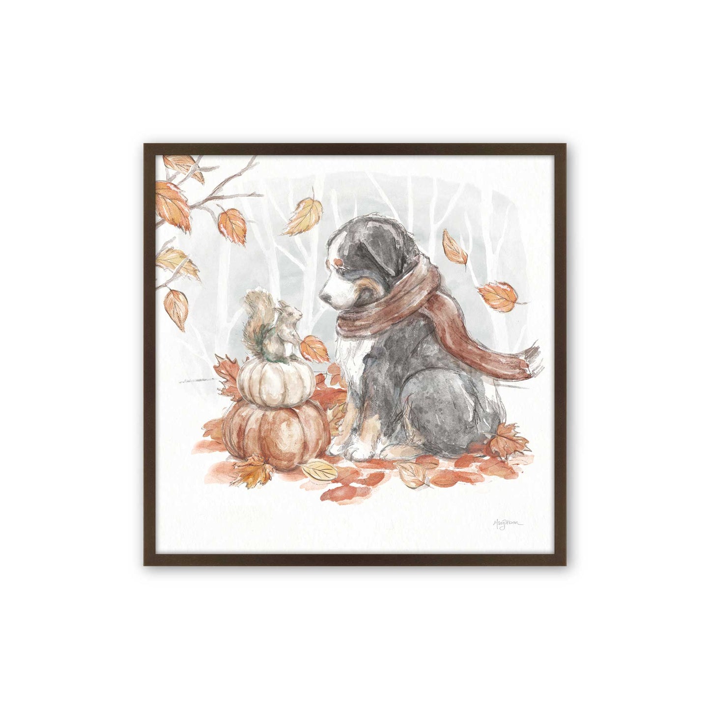 [Color:Belvinder Brown], Picture of art in a Belvinder Brown frame