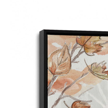 [Color:Satin Black], Picture of art in a Satin Black frame at an angle