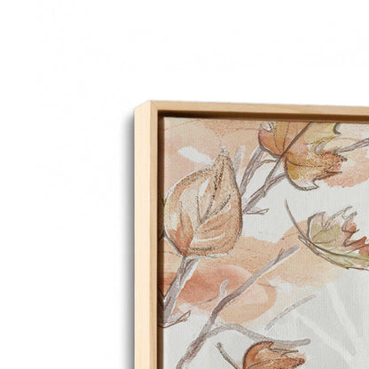 [Color:American Maple], Picture of art in a American Maple frame at an angle