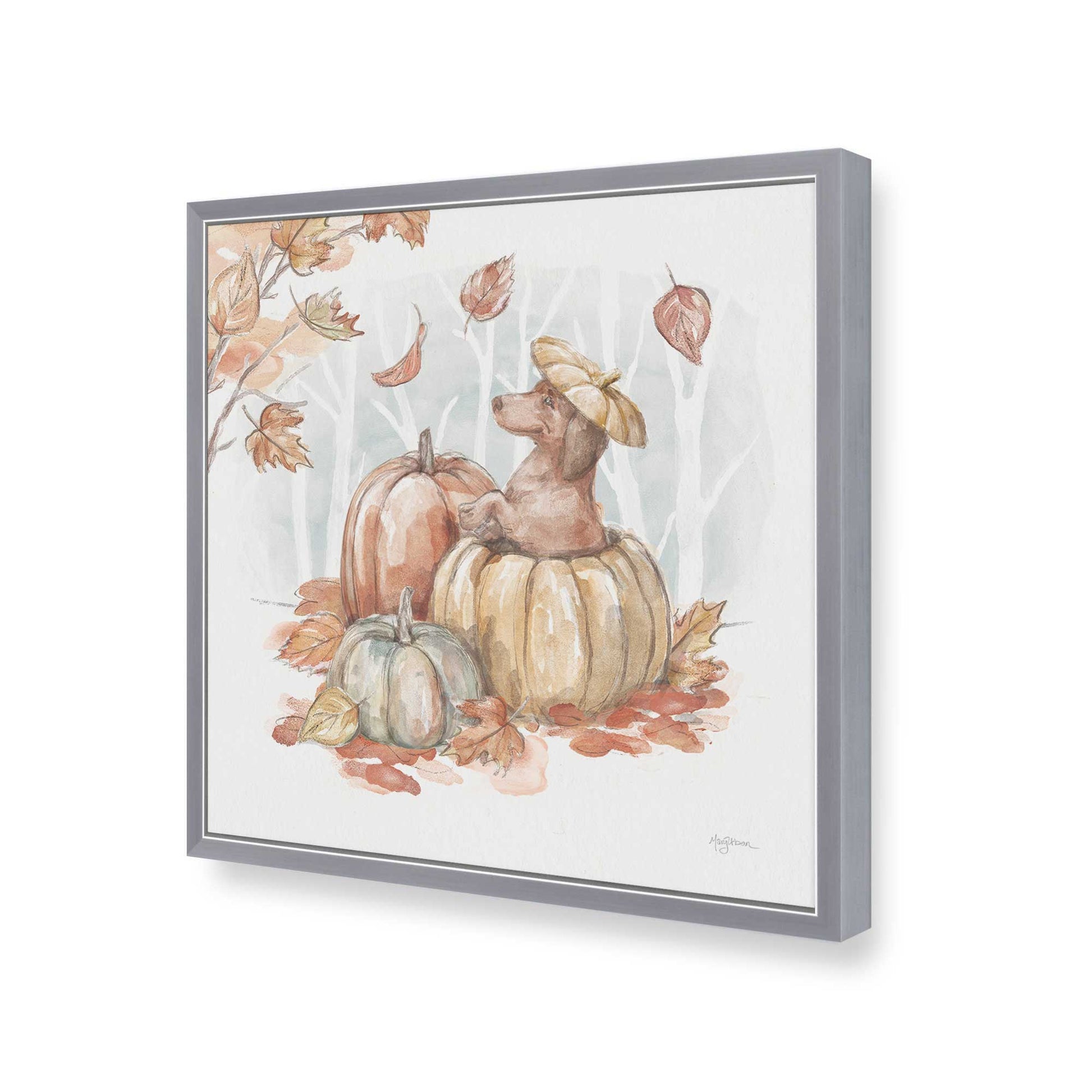 [Color:Polished Chrome], Picture of art in a Polished Chrome frame of the corner