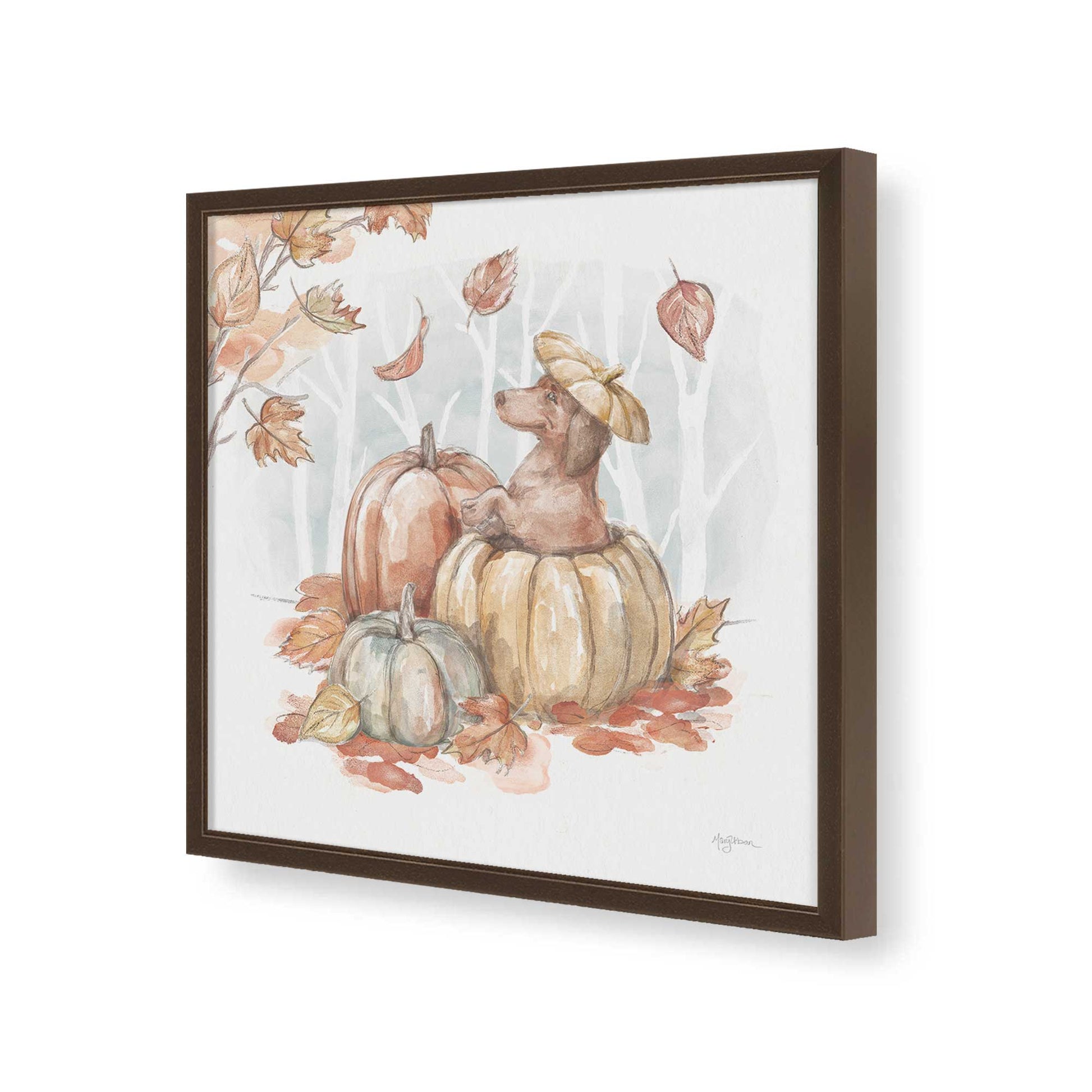 [Color:Espresso], Picture of art in a Espresso frame of the corner