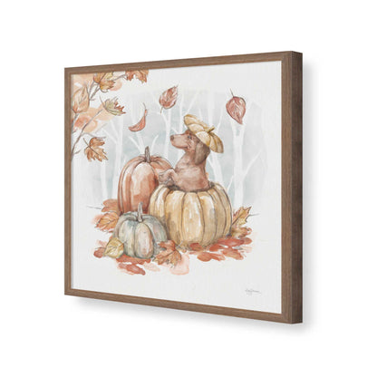 [Color:Walnut], Picture of art in a Walnut frame of the corner