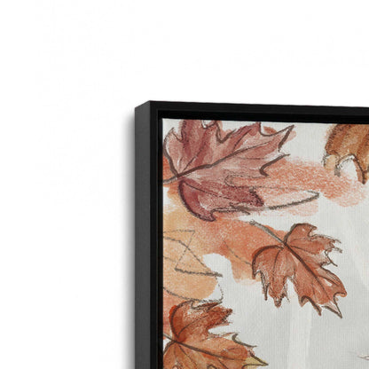 [Color:Satin Black], Picture of art in a Satin Black frame at an angle