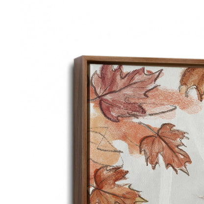 [Color:Walnut], Picture of art in a Walnut frame at an angle