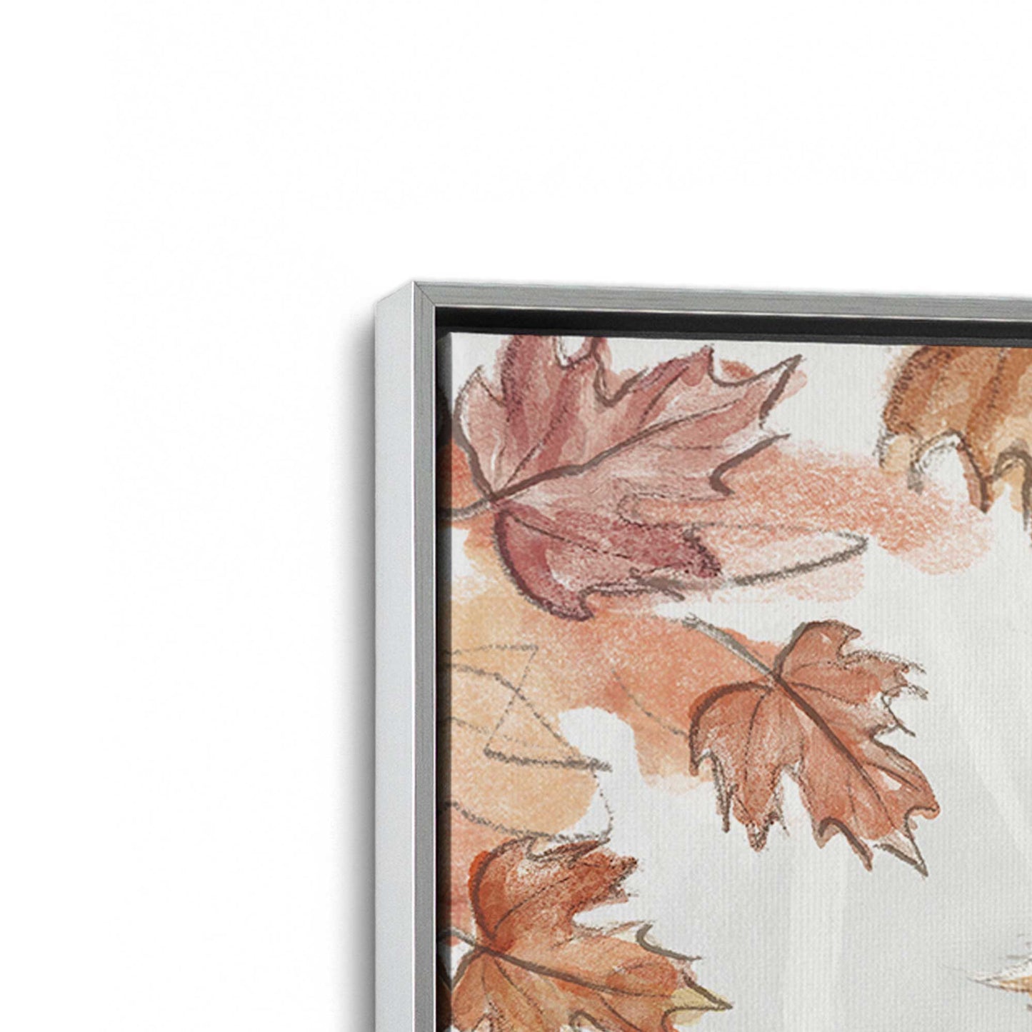 [Color:Polished Chrome], Picture of art in a Polished Chrome frame at an angle