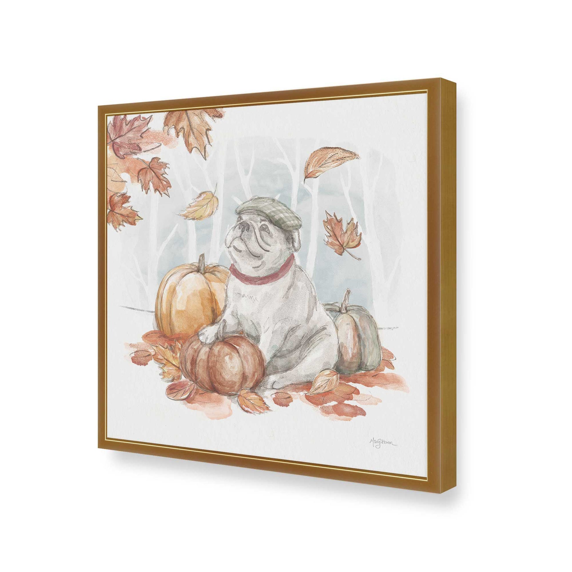 [Color:Polished Gold], Picture of art in a Polished Gold frame of the corner