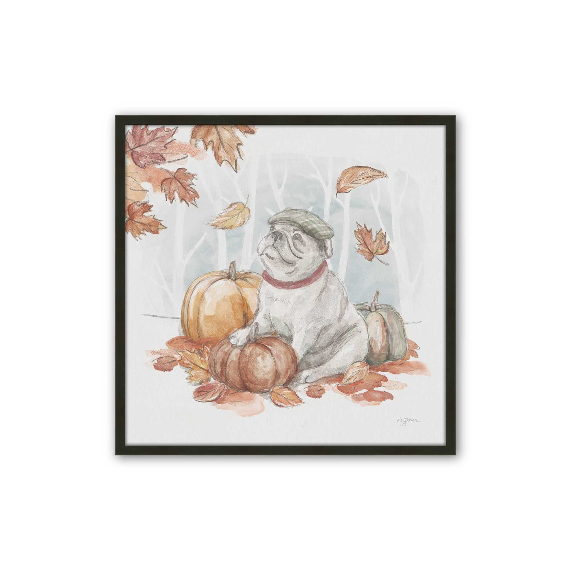 [Color:Satin Black], Picture of art in a Satin Black frame