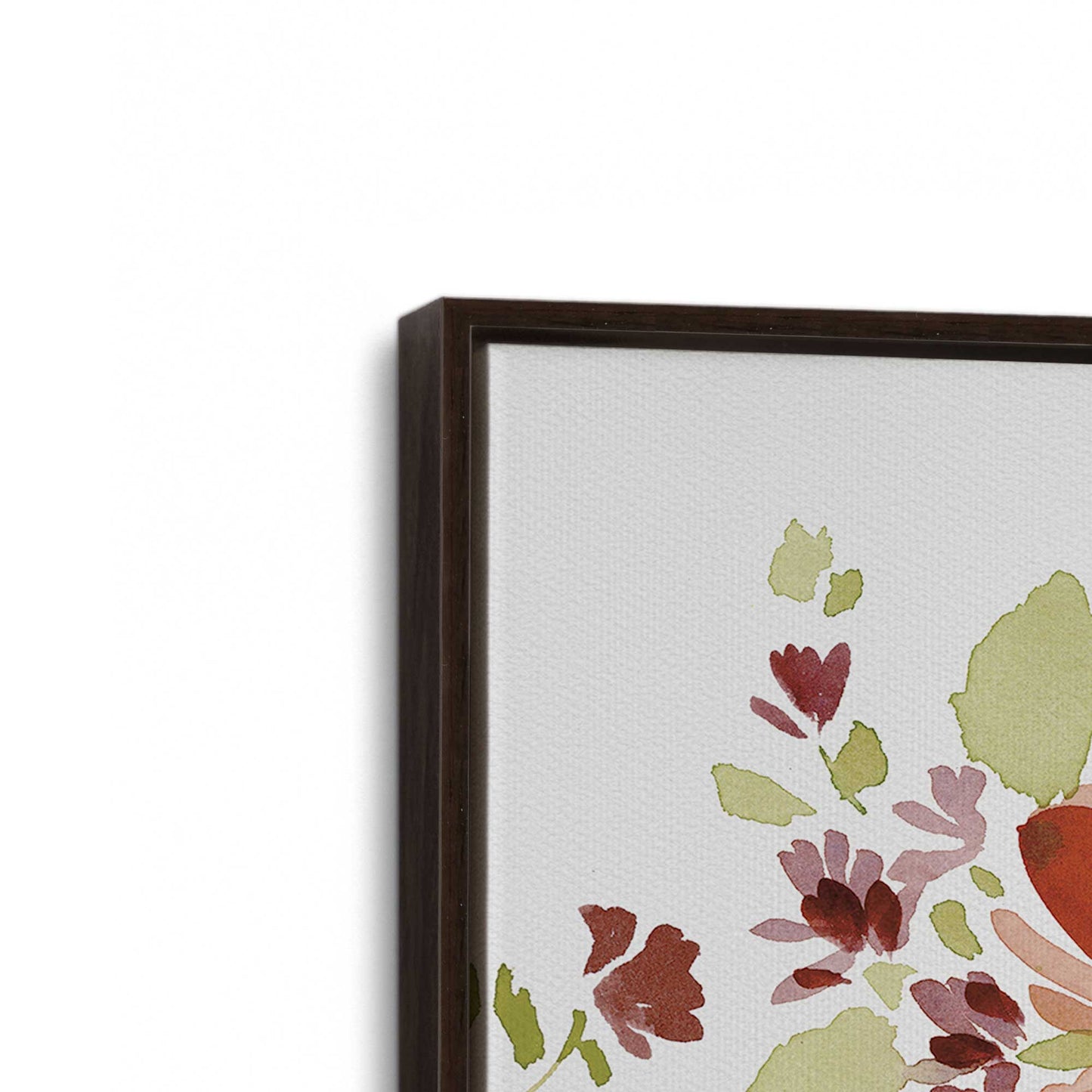 [Color:Espresso], Picture of art in a Espresso frame at an angle