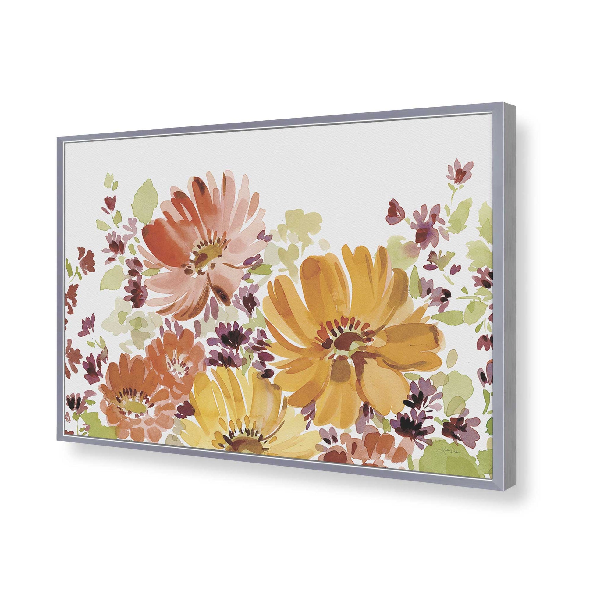 [Color:Polished Chrome], Picture of art in a Polished Chrome frame of the corner