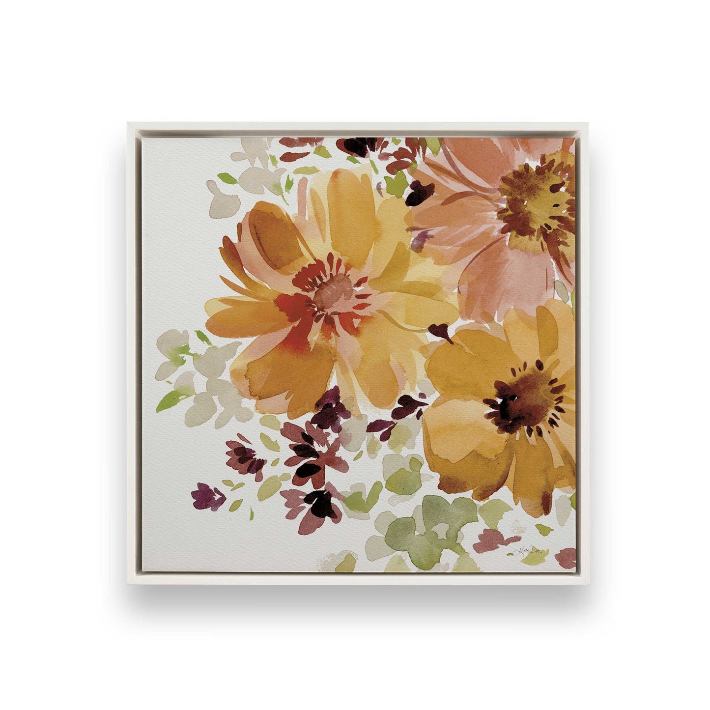 [Color:Opaque White], Picture of art in a White frame