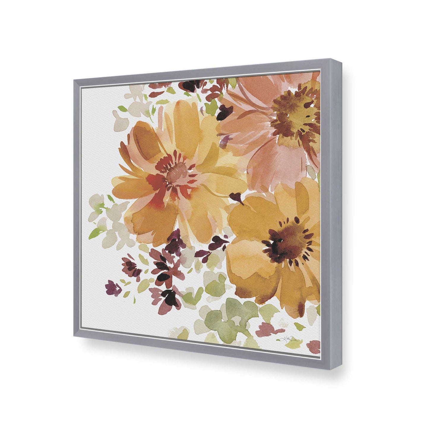 [Color:Polished Chrome], Picture of art in a Polished Chrome frame of the corner