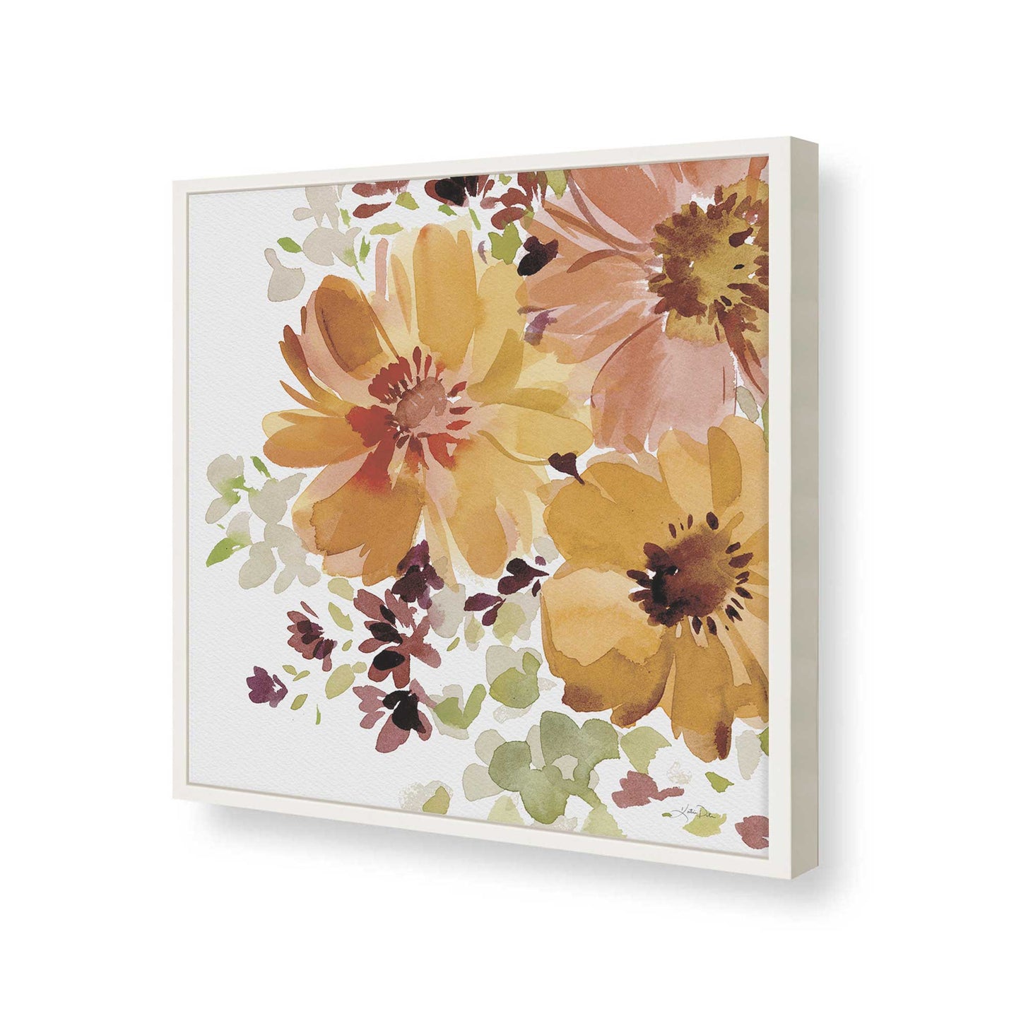 [Color:Opaque White], Picture of art in a Opaque White frame of the corner